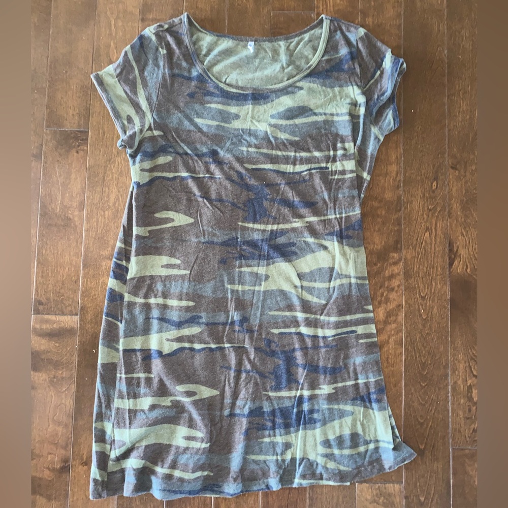 Camo T-shirt dress